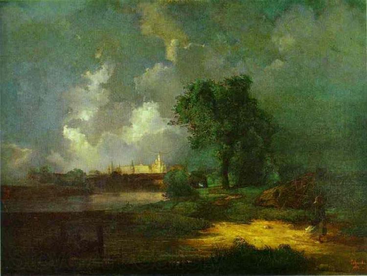 Alexei Savrasov View of the Kremlin from the Krymsky Bridge in Inclement Weather Germany oil painting art